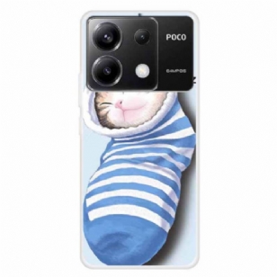 Coque Xiaomi Redmi Note 13 Pro 5G / Poco X6 5G Chaussettes et Chat