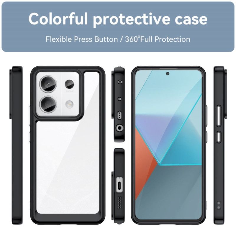 Coque Xiaomi Redmi Note 13 Pro 5G / Poco X6 5G Hybride Rebords Colorés