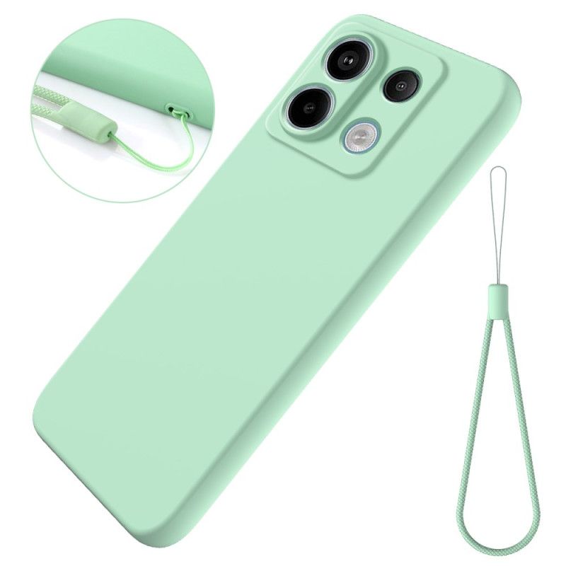 Coque Xiaomi Redmi Note 13 Pro 5G / Poco X6 5G Silicone Liquide à Lanière