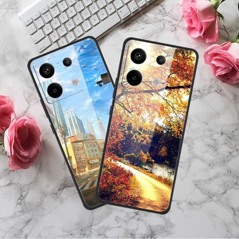 Coque Xiaomi Redmi Note 13 Pro 5G / Poco X6 5G Verre Trempé Guitare de Glace et de Feu