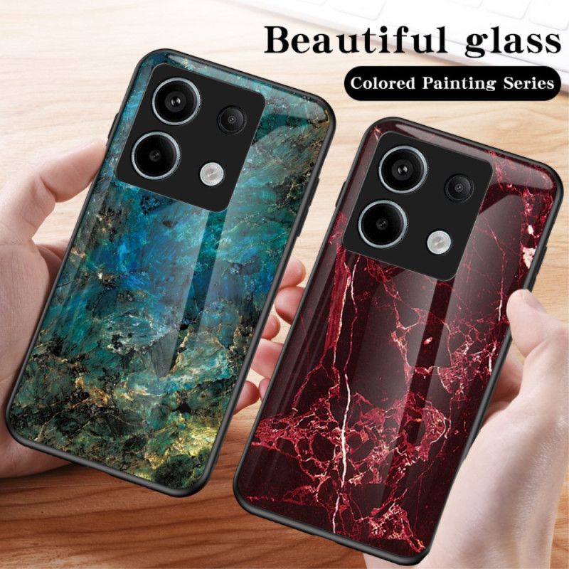 Coque Xiaomi Redmi Note 13 Pro 5G / Poco X6 5G Verre Trempé Marbre Noir et Doré