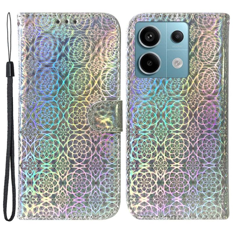 Housse Xiaomi Redmi Note 13 Pro 5G / Poco X6 5G Motif Disco à Lanière