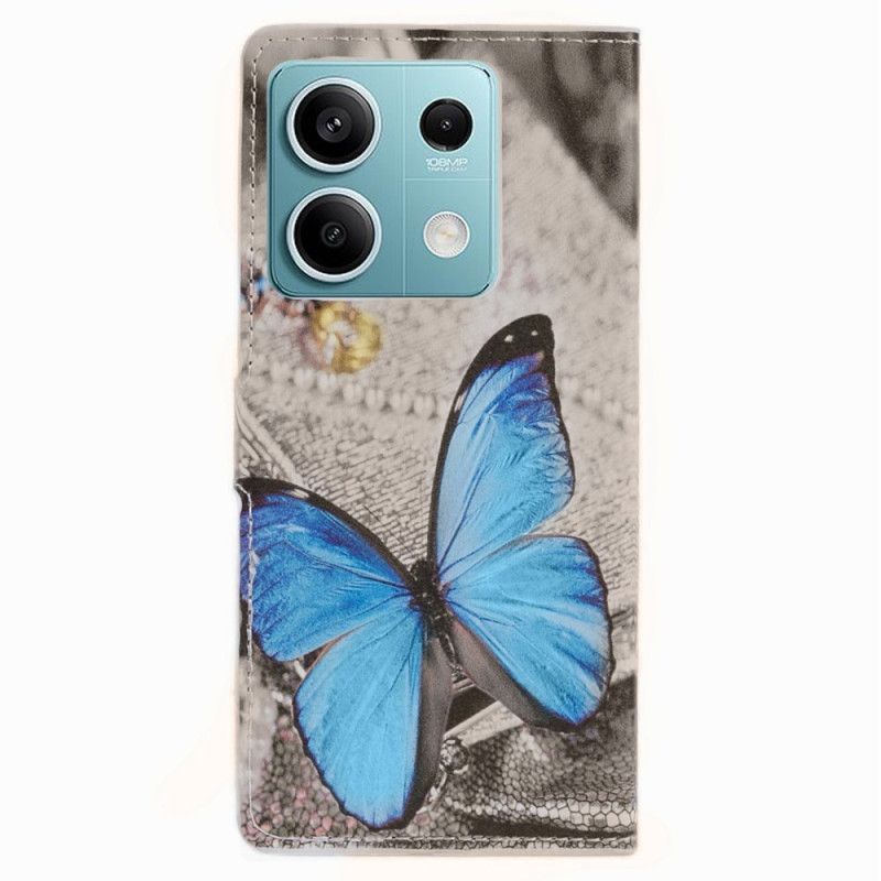 Housse Xiaomi Redmi Note 13 Pro 5G / Poco X6 5G Papillon Bleu