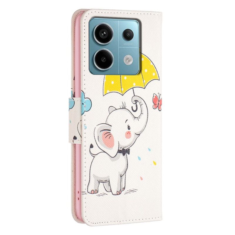 Housse Xiaomi Redmi Note 13 Pro 5G / Poco X6 5G Parapluie et Éléphant