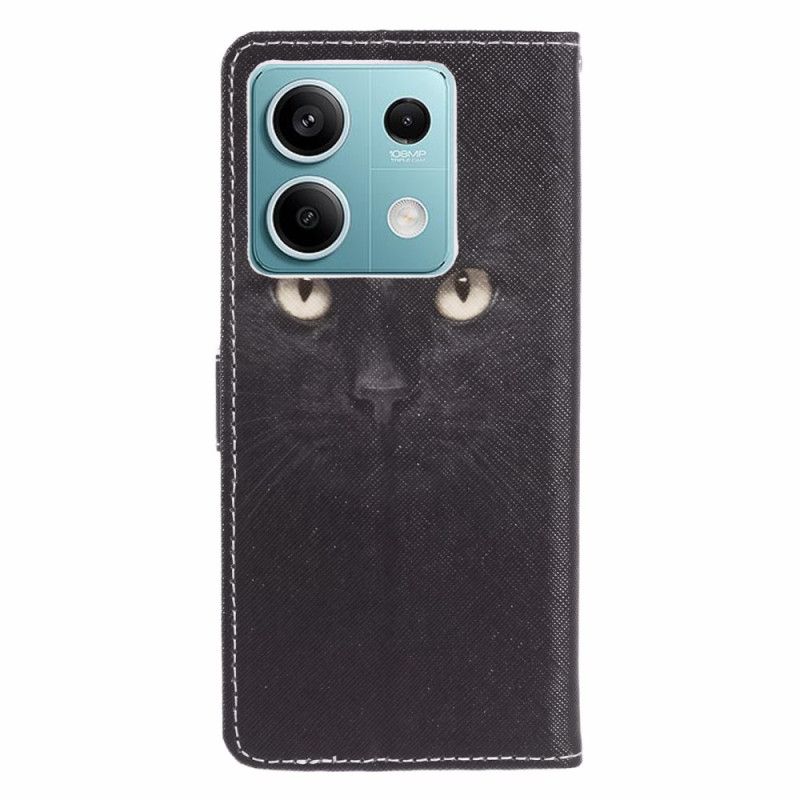 Housse Xiaomi Redmi Note 13 Pro 5G / Poco X6 5G Yeux de Chat à Lanière