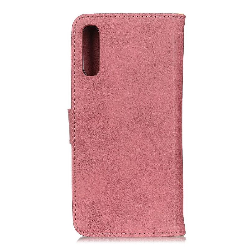 Housse Samsung Galaxy A70 KHAZNEH Effet Cuir Porte Cartes - Rose