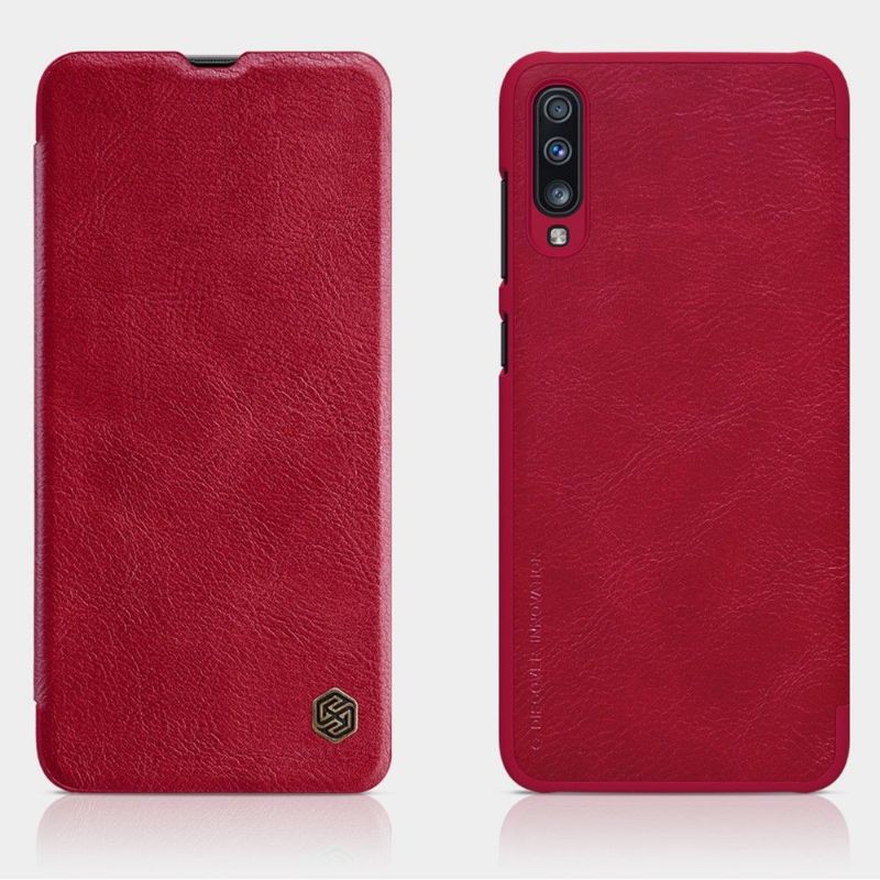 Samsung Galaxy A70 - Coque avec rabat NILLKIN revêtement cuir