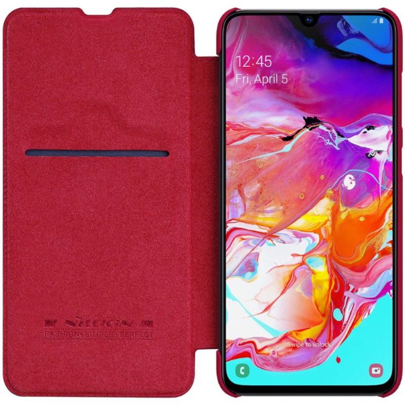 Samsung Galaxy A70 - Coque avec rabat NILLKIN revêtement cuir