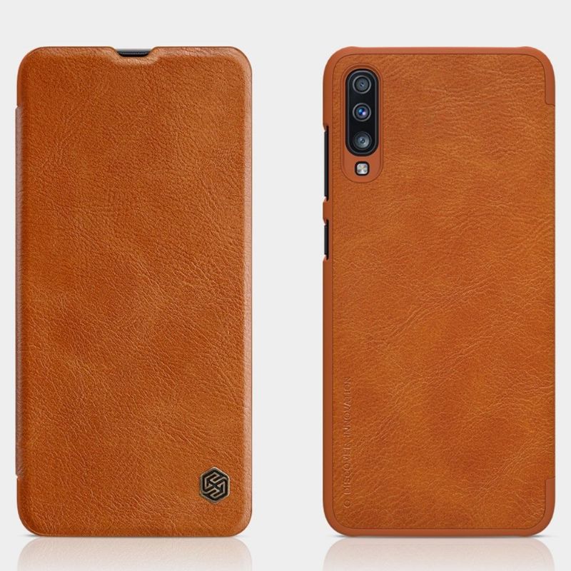 Samsung Galaxy A70 - Coque avec rabat NILLKIN revêtement cuir