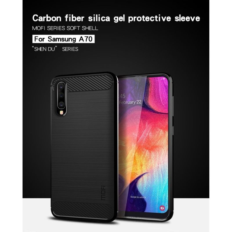 Samsung Galaxy A70 - Coque brossée Mofi