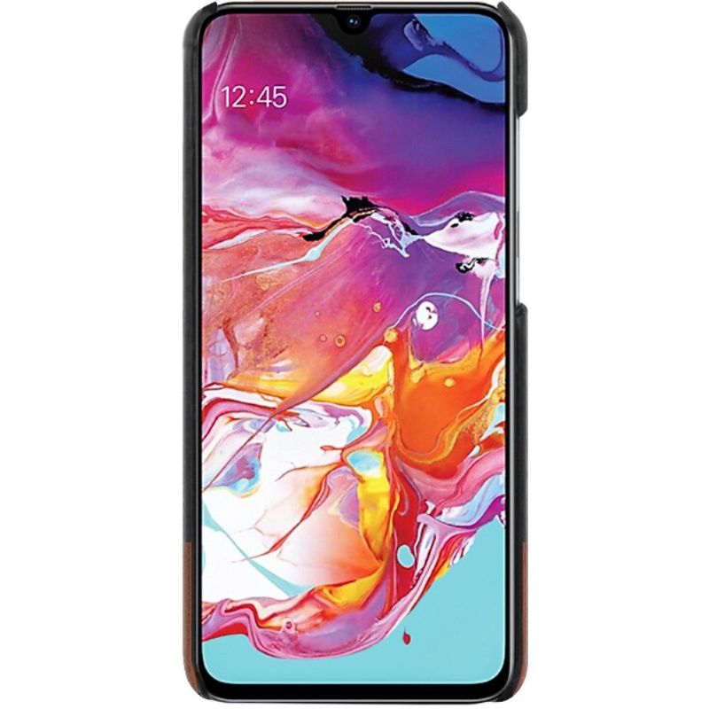 Samsung Galaxy A70 - Coque imak bicolore imitation cuir