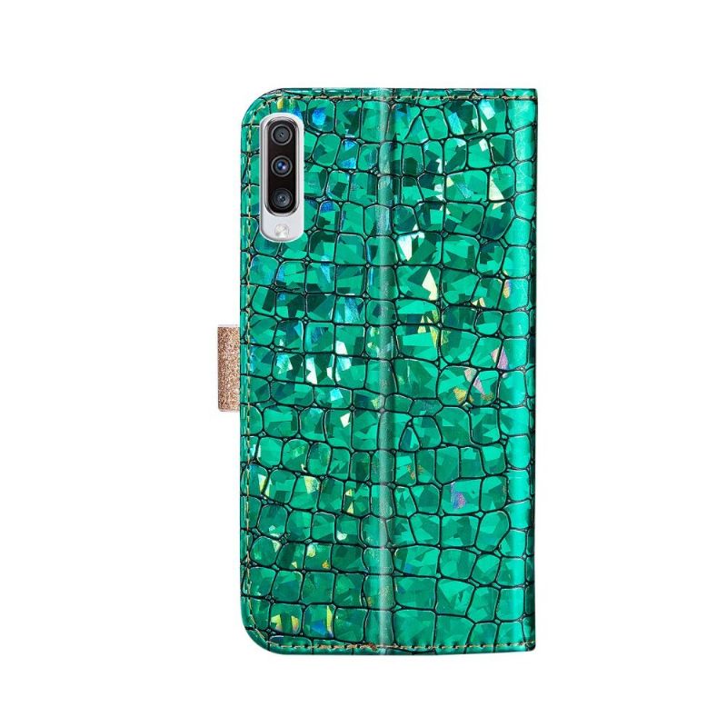 Samsung Galaxy A70 - Étui Glamour effet croco