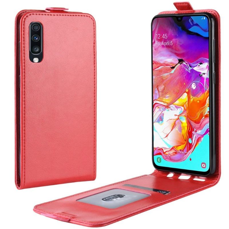 Samsung Galaxy A70 - Étui simili cuir avec rabat verticale