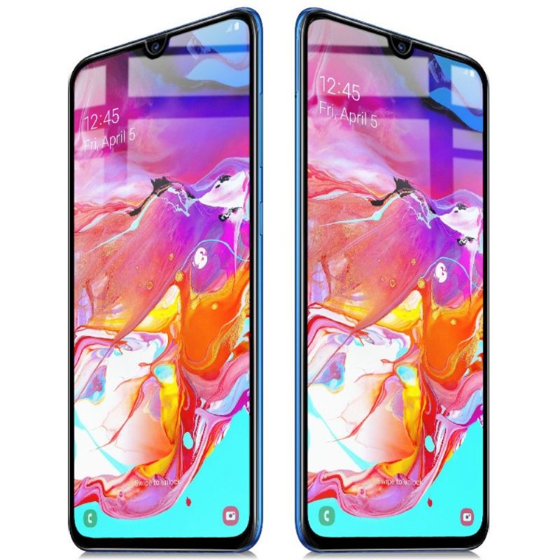 Samsung Galaxy A70 - Pack de 2 films en verre trempé full size