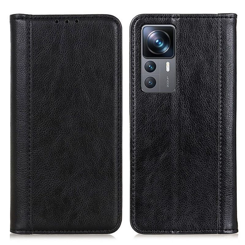 Flip Cover Xiaomi 12T / 12T Pro Cuir Fendu