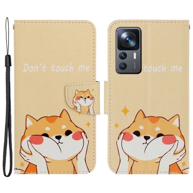 Housse Xiaomi 12T / 12T Pro Don't Touch Me avec Lanière