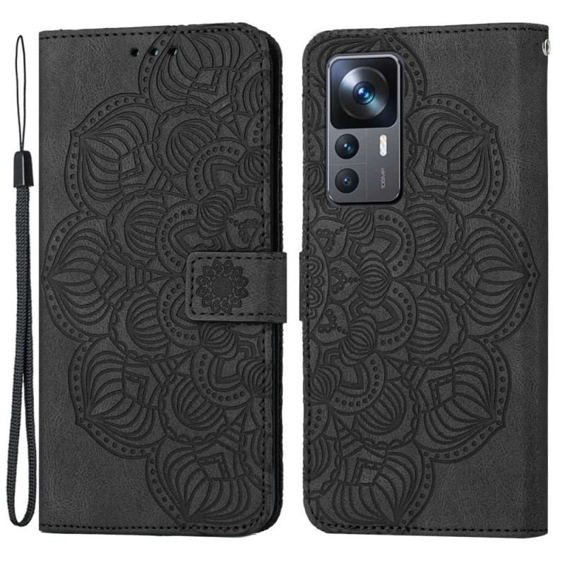 Housse Xiaomi 12T / 12T Pro Mandala Baroque à Lanière