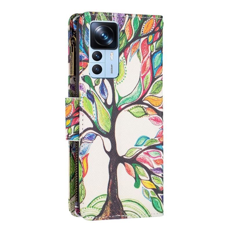 Housse Xiaomi 12T / 12T Pro Poche Zippée Arbre