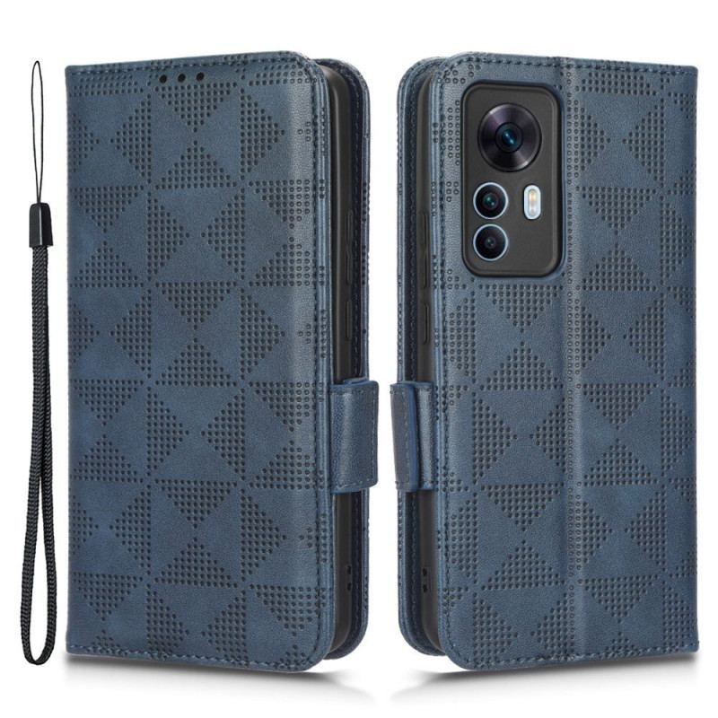 Housse Xiaomi 12T / 12T Pro Triangles Style Rétro