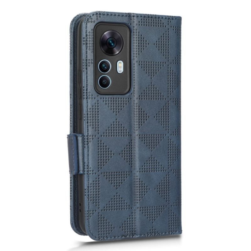 Housse Xiaomi 12T / 12T Pro Triangles Style Rétro