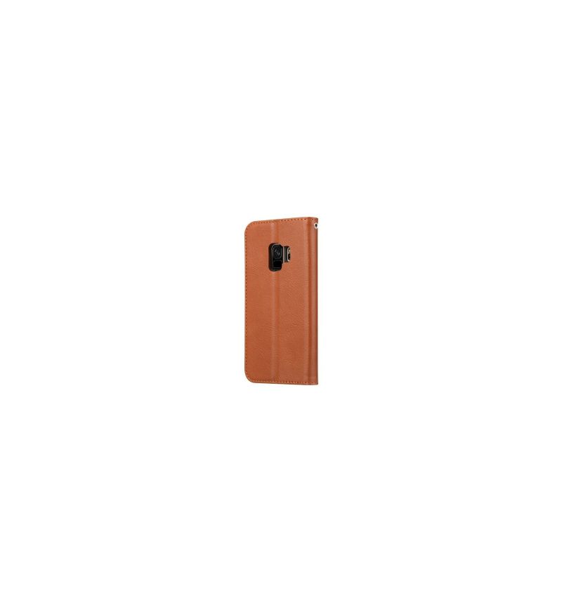 Housse Samsung Galaxy S9 Leather Wallet - Marron