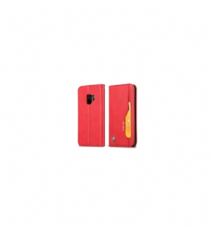 Housse Samsung Galaxy S9 Leather Wallet - Rouge