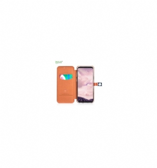 Housse Samsung Galaxy S9 LENUO Simili Cuir Premium - Marron