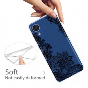 Coque Samsung Galaxy A03 Core fleur dentelle