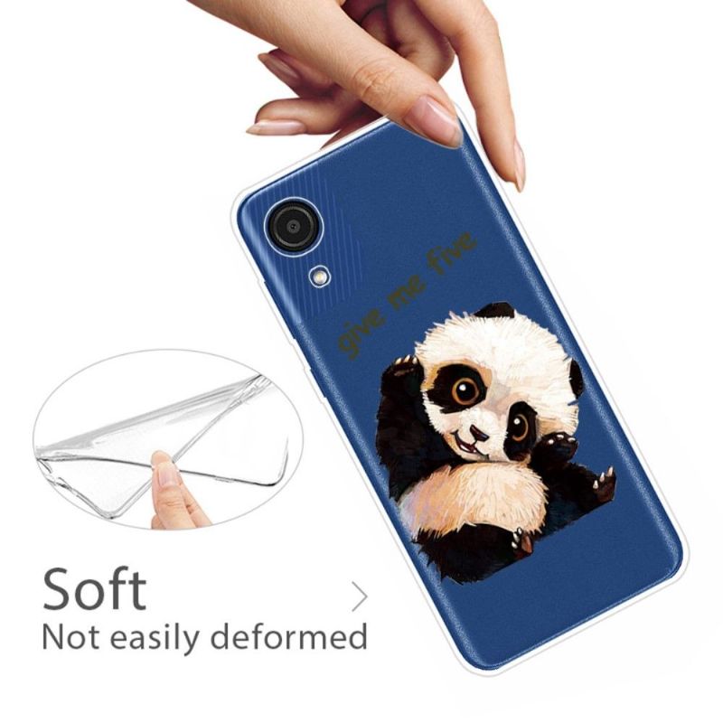 Coque Samsung Galaxy A03 Core Panda "Give me five"