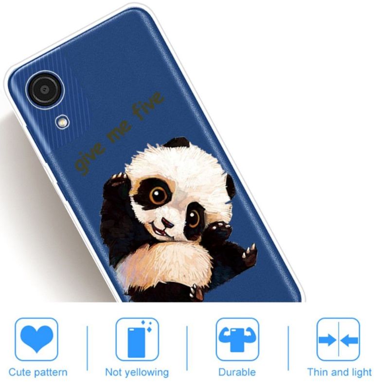 Coque Samsung Galaxy A03 Core Panda "Give me five"