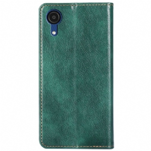 Flip cover Samsung Galaxy A03 Core PURE simili cuir