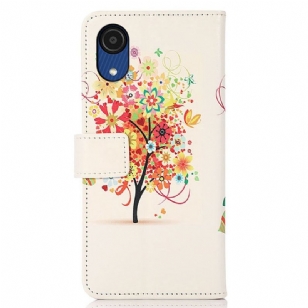 Housse Samsung Galaxy A03 Core Arbre à fleurs