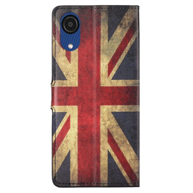 Housse Samsung Galaxy A03 Core Drapeau Anglais Vintage