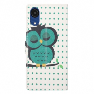 Housse Samsung Galaxy A03 Core Hibou Endormi