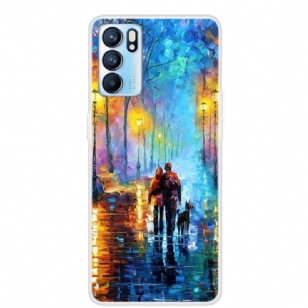 Coque Oppo Reno 6 5G Allée au bord du Lac