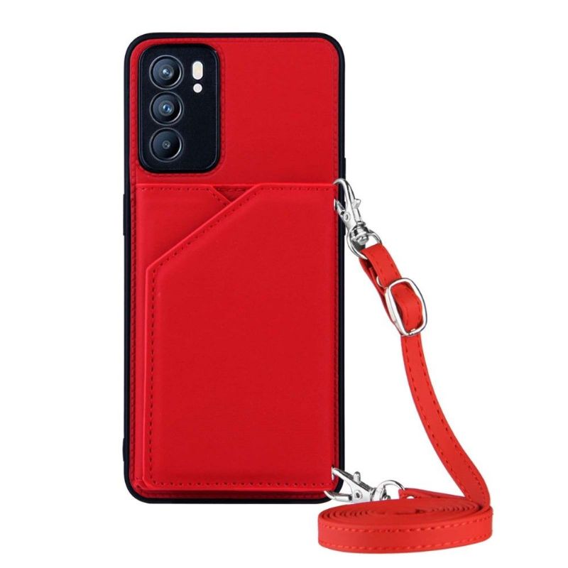 Coque Oppo Reno 6 5G AUDE Lanière multi compartiments