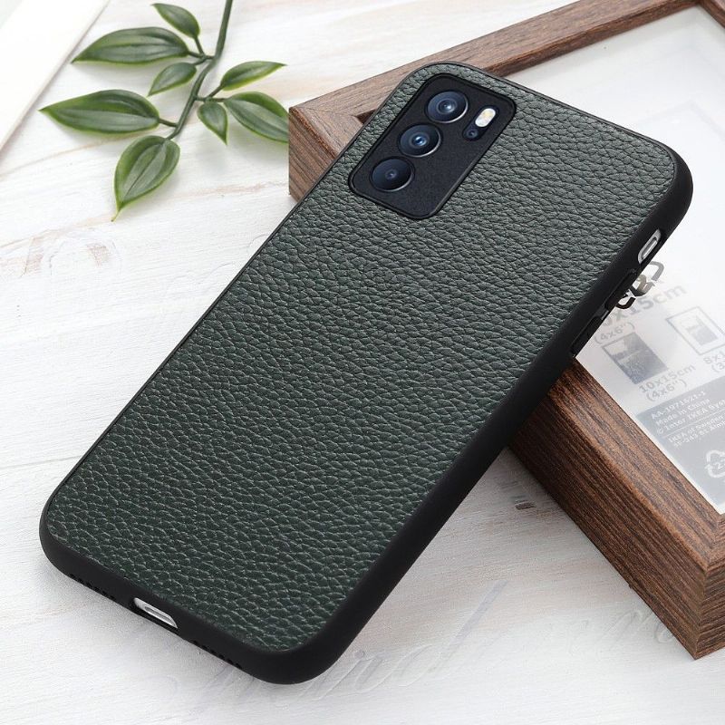 Coque Oppo Reno 6 5G cuir grainé