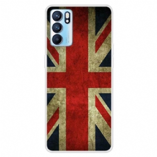 Coque Oppo Reno 6 5G Drapeau Anglais