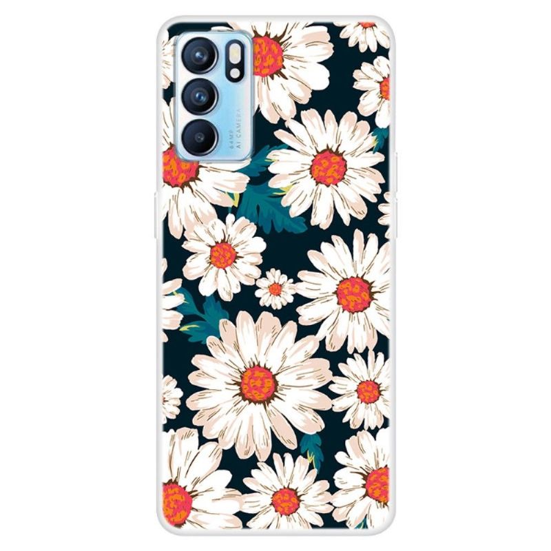 Coque Oppo Reno 6 5G Marguerites