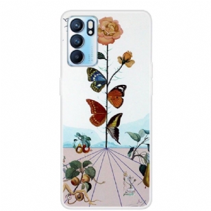 Coque Oppo Reno 6 5G Papillons Colorés