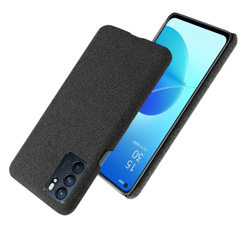 Coque Oppo Reno 6 5G revêtement tissu