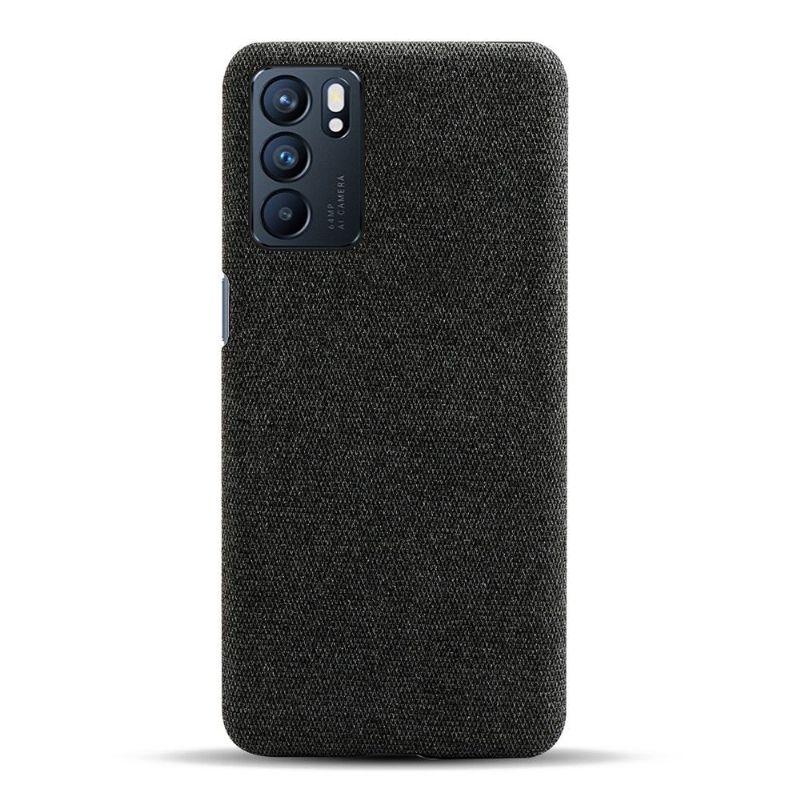 Coque Oppo Reno 6 5G revêtement tissu