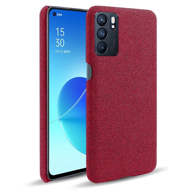 Coque Oppo Reno 6 5G revêtement tissu