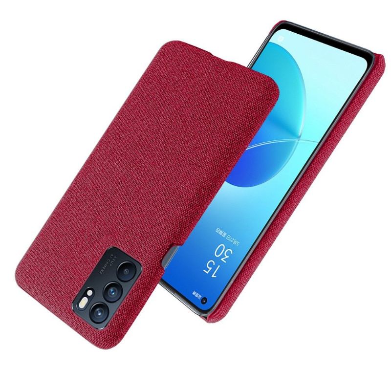 Coque Oppo Reno 6 5G revêtement tissu