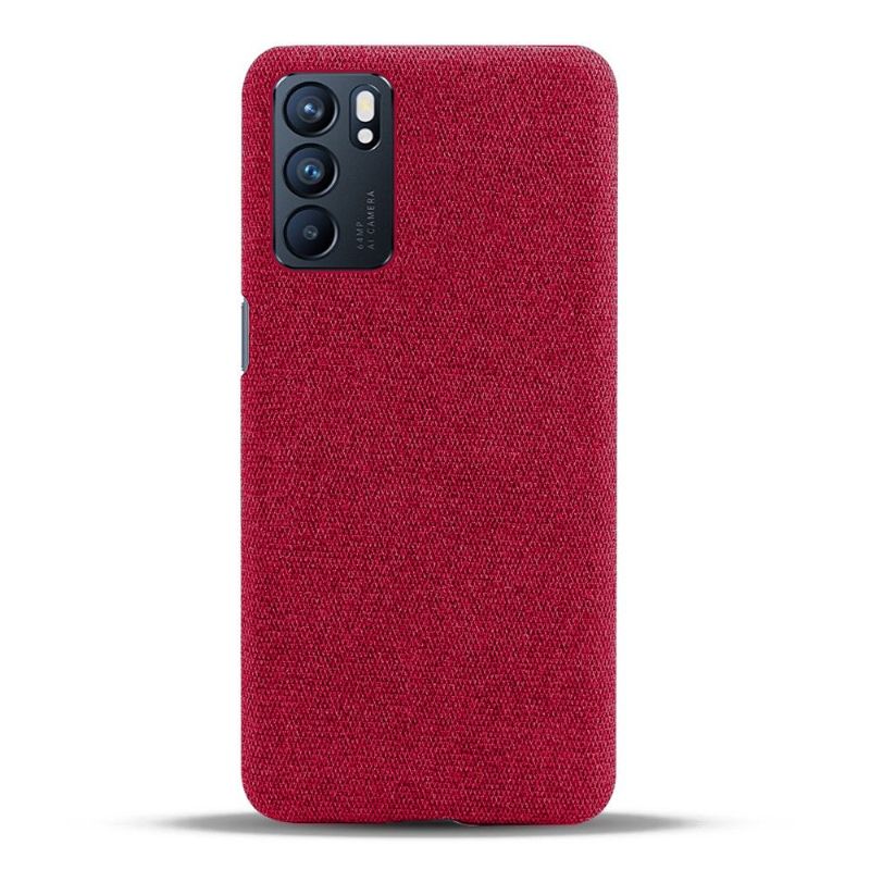 Coque Oppo Reno 6 5G revêtement tissu