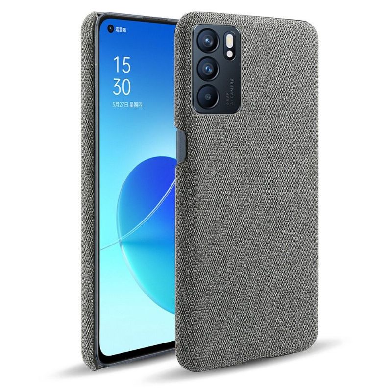 Coque Oppo Reno 6 5G revêtement tissu