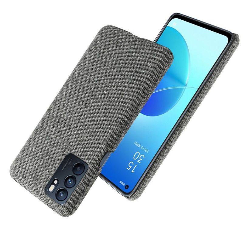 Coque Oppo Reno 6 5G revêtement tissu