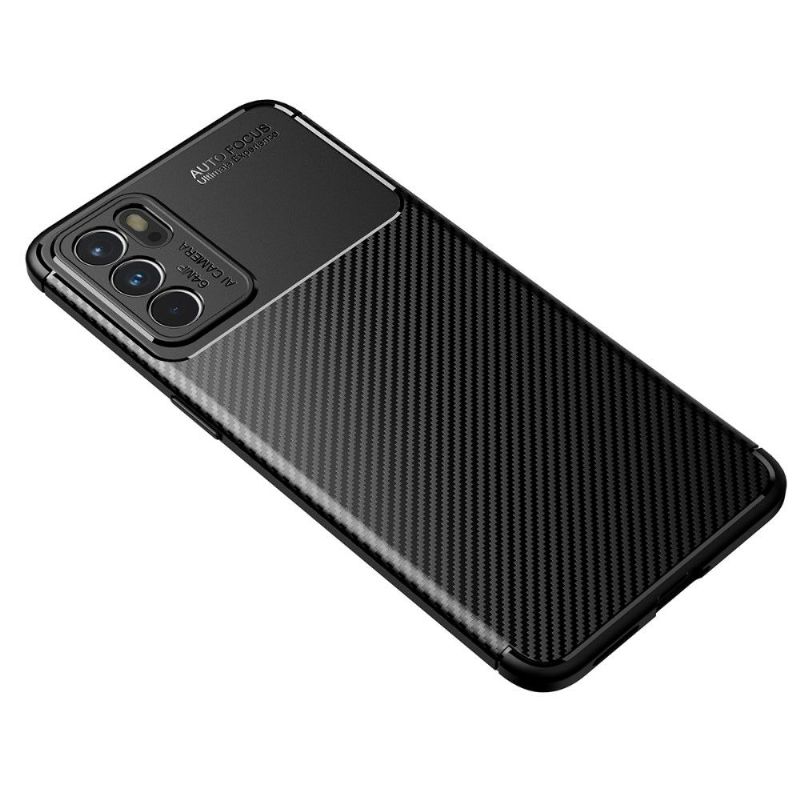 Coque Oppo Reno 6 5G style fibre de carbone