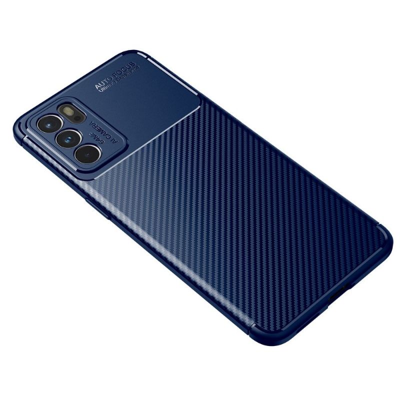 Coque Oppo Reno 6 5G style fibre de carbone