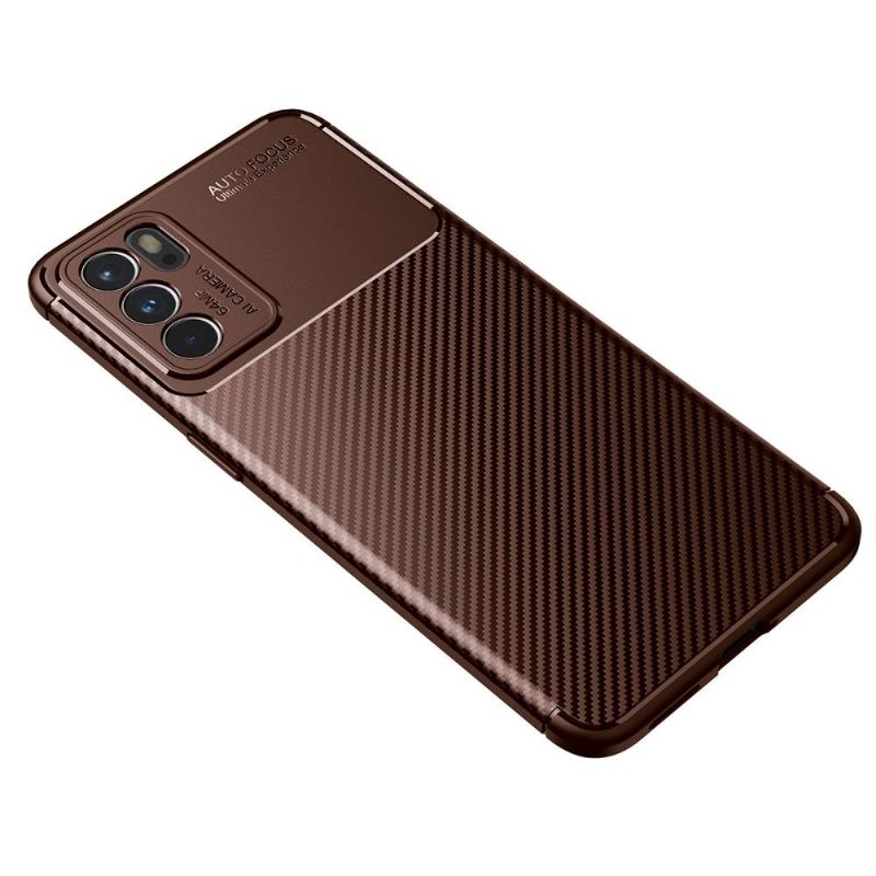 Coque Oppo Reno 6 5G style fibre de carbone